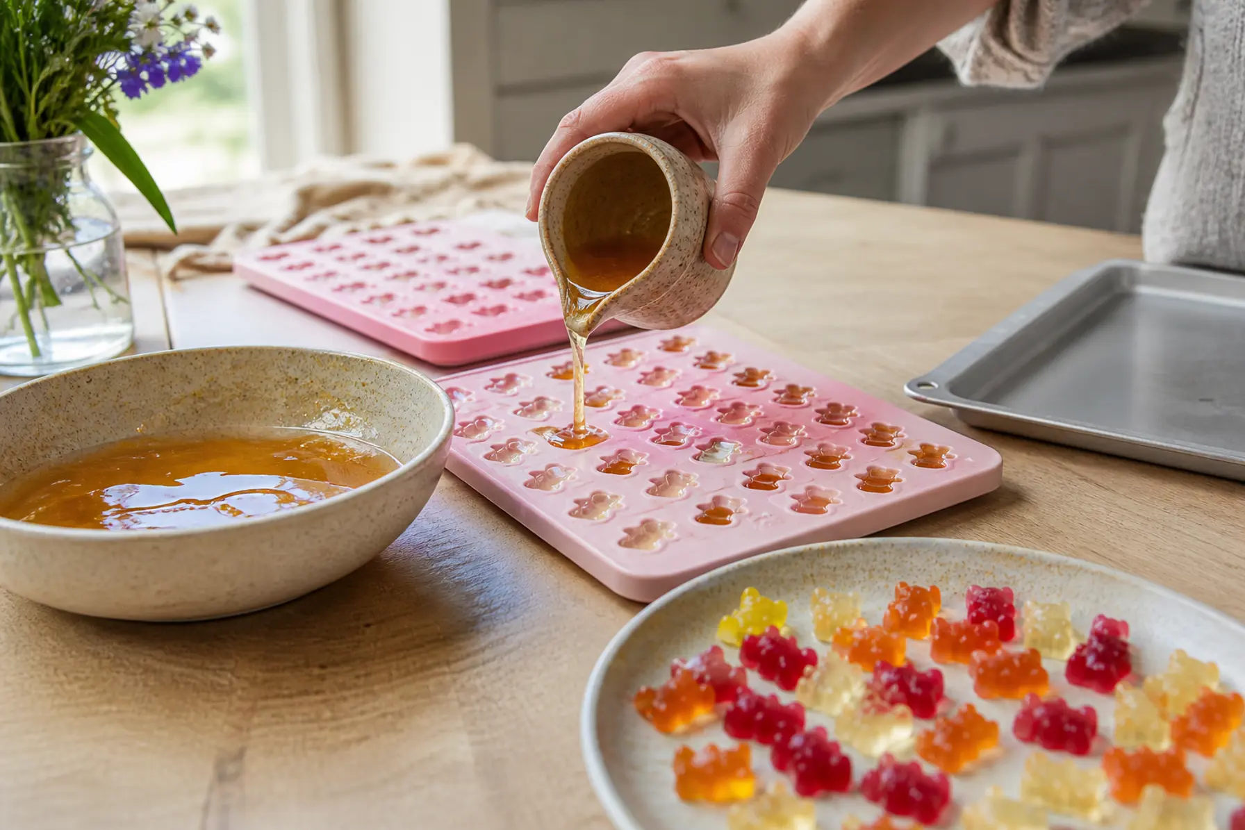 Egne forme til bamsegummi