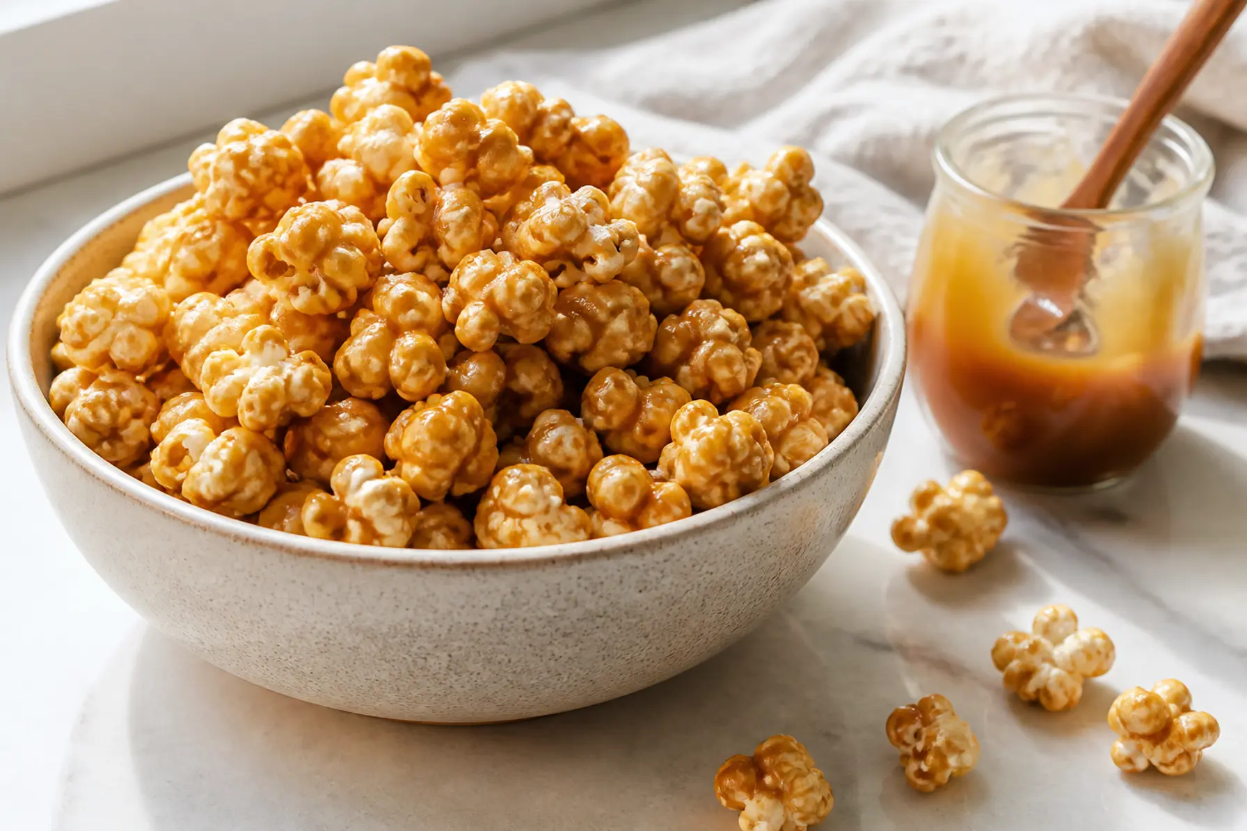 Karamelpopcorn – sprødt og sødt
