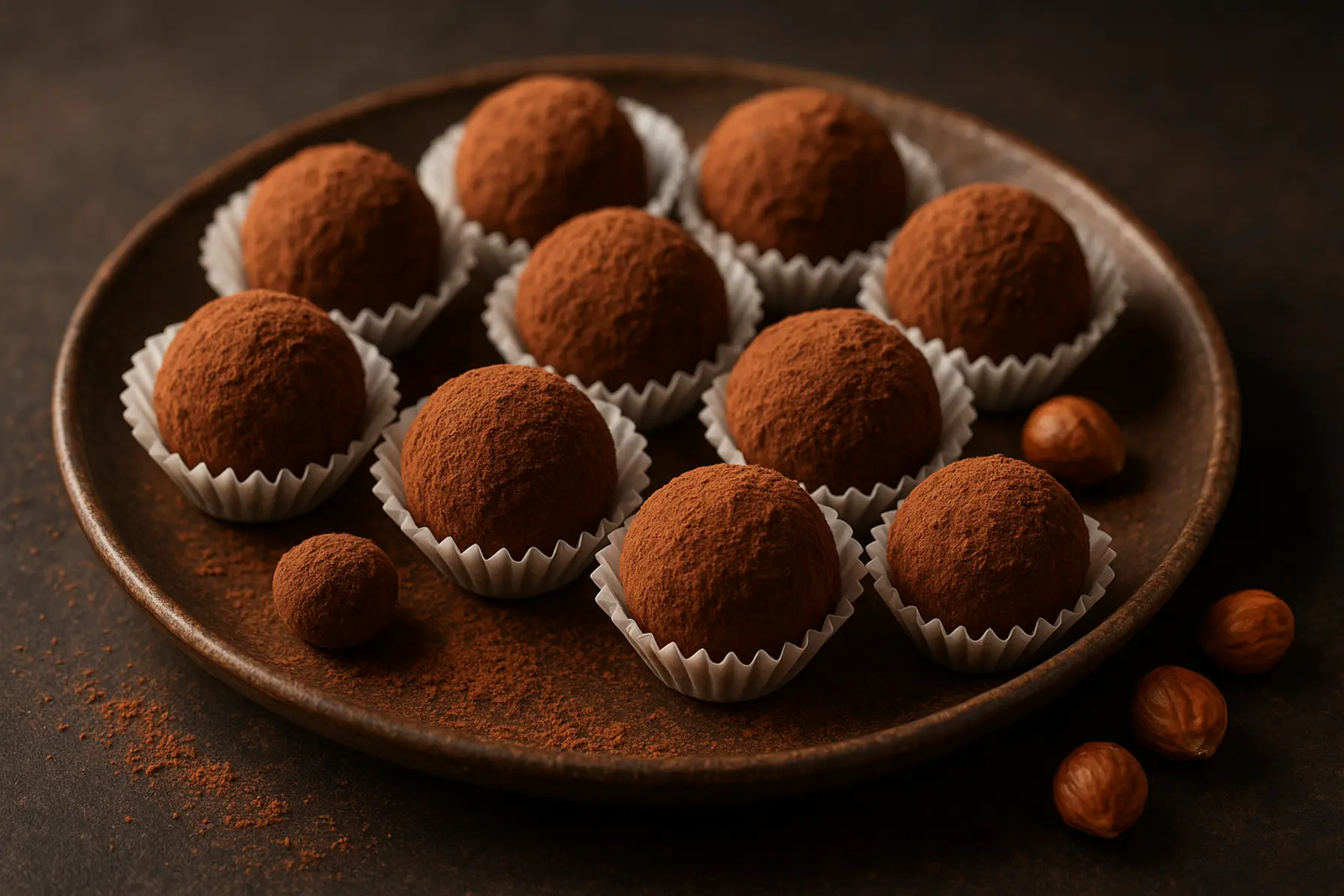 Cremet karameltrøffel