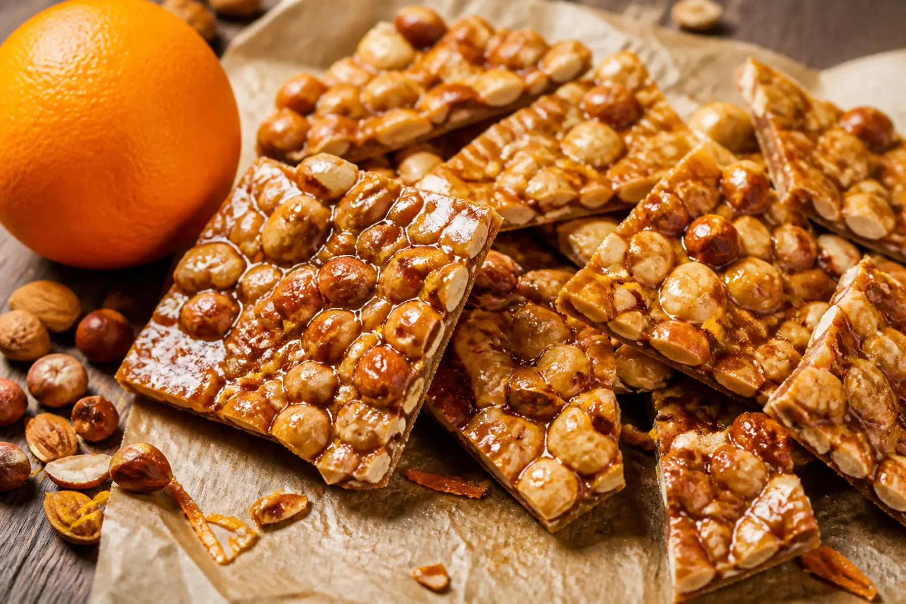 Kryddernøddebrud med appelsin