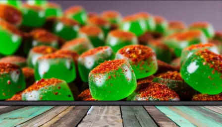 Limeglød Flammer bolsjer