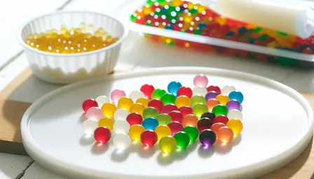 Regnbueperler vingummi