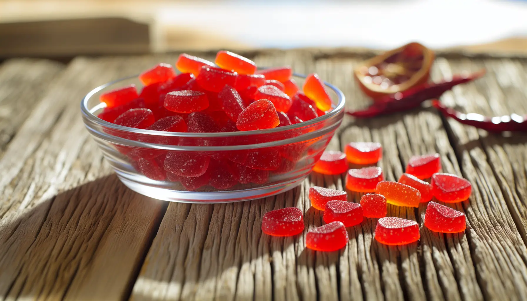 Rød Flamme Citruskrystal bolsjer