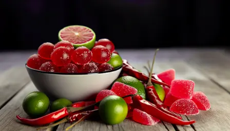 Røde flammer med chili og lime