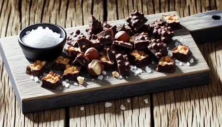 Saltet Chokoladeknas med nødder