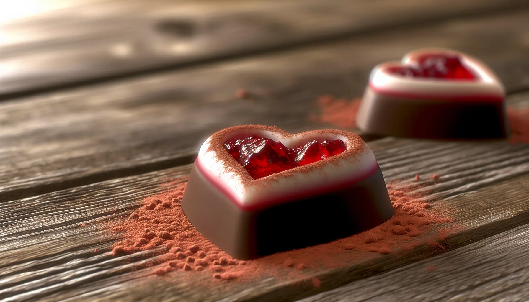 Tyttebærglød Chokoladehjerte
