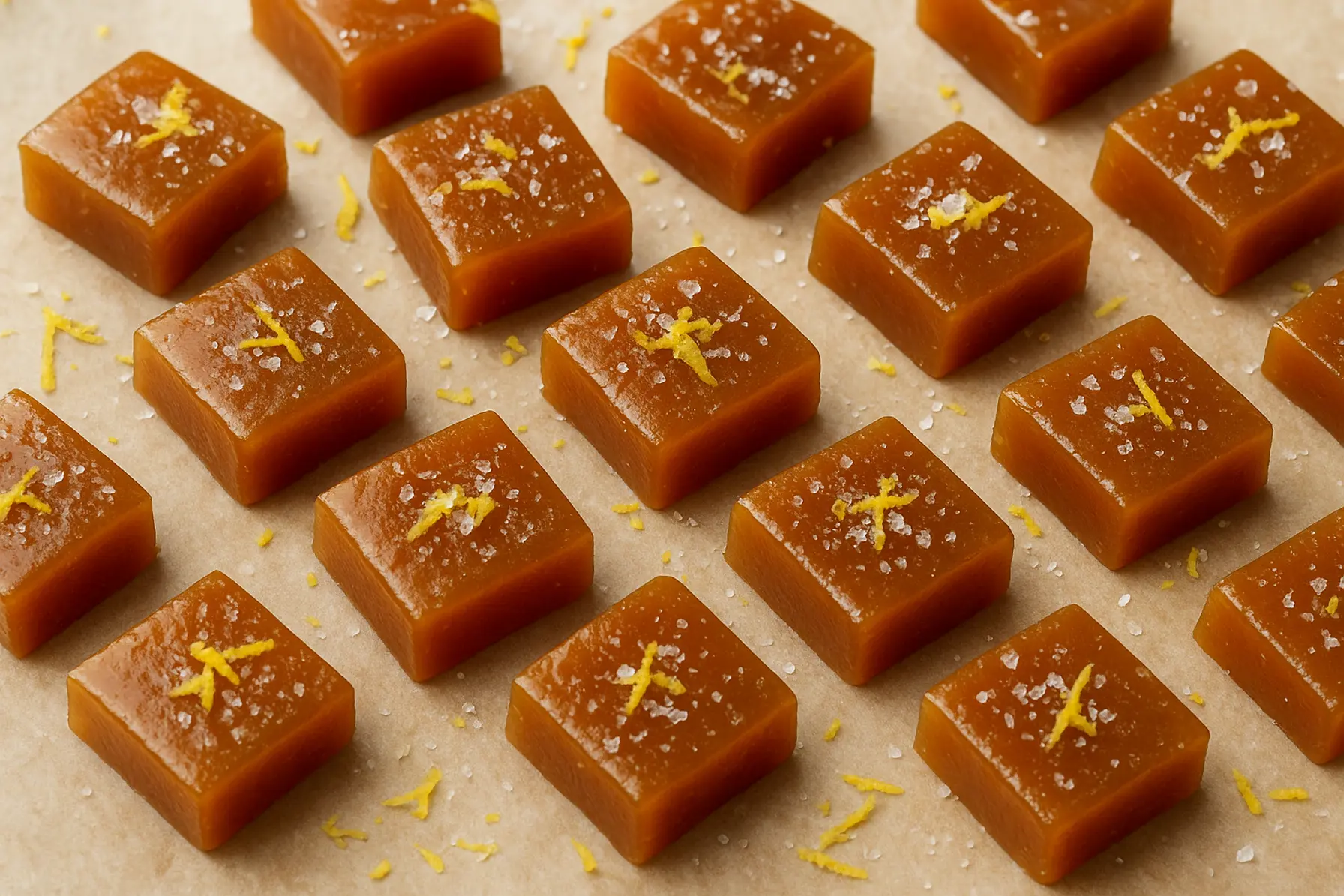 Yuzu-miso karameller